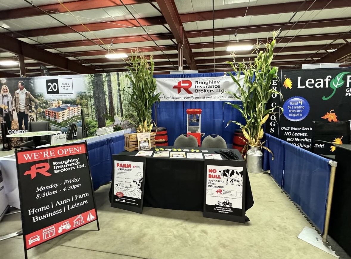 Roughley booth at the Port Perry farm show