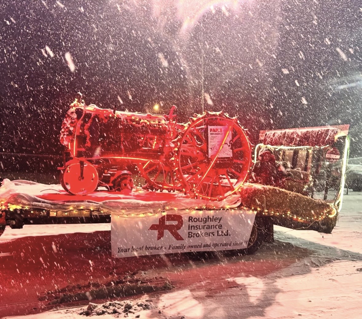 Roughley parade float in Port Perry