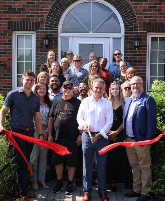 Port Perry office ribbon cutting ceremony